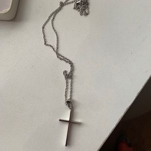 Brand New Sterling Silver Cross Necklace